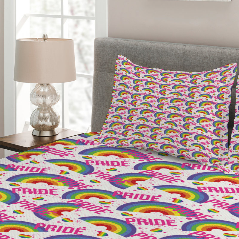 Polyester Coverlet, King Bedspread + 2 Shams