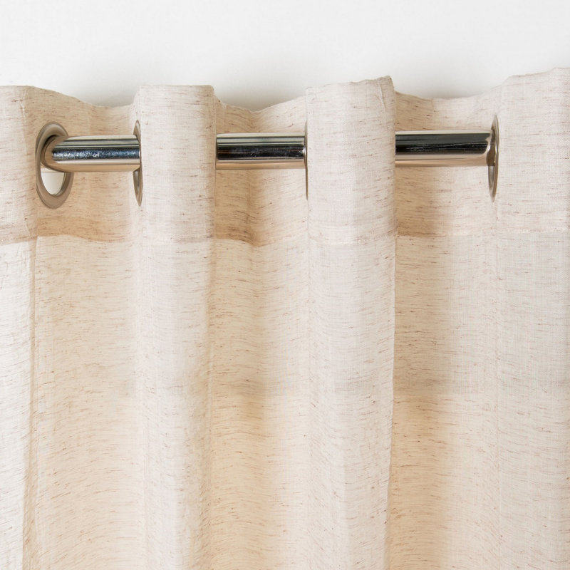 Richins Sheer Curtain Single Panel, 52" W x 96" L, Sand