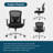 Lisabella 26.7" Wide Ergonomic Home Office Mesh Chair for 500LBS with Adjustable Lumbar Support