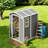 Spacious Gray Sheds With Storage, Modern Design For Garden Use
