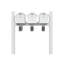 Balmoral Triple Mount Mailbox /w/ Pyramid Caps, Personalized Door Medallion, Newspaper Box (3 Mailboxes, Tri-Mount Rack, 3 Newspaper Boxes, 3 Medallions)-213517488-213856916