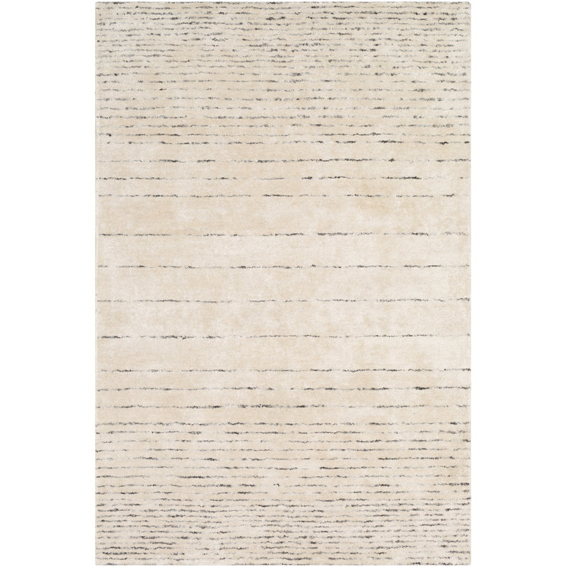 Herrin Handmade Tufted Tan/Brown/Beige/Gray Rug, Rectangle 2' x 3'