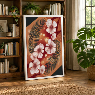 Feathered Blossoms Botanical - Wrapped Canvas