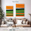 Avery orange et vert abstrait II-108481664