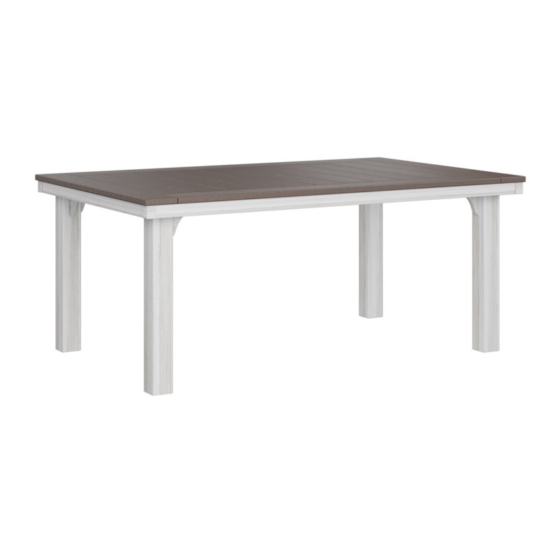 Homestead Outdoor Dining Table, Smoke Gray, Black