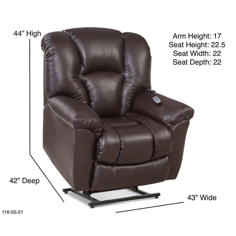 Saish Upholstered Lift Assist Power Recliner