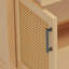 Rattan Bathroom Vanity with Ceramic Sink, Featuring Soft Close Doors and Drawers, Free - standing Design for Large Space Storage and Artisan Craftsmanship