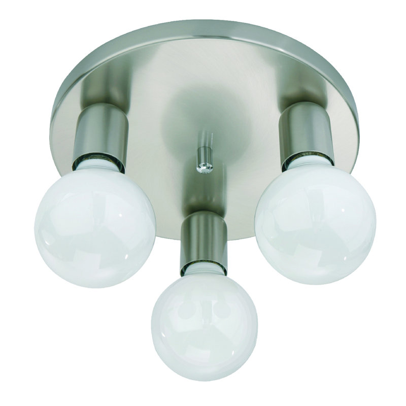 Parma Semi Flush Mount, Matt nickel