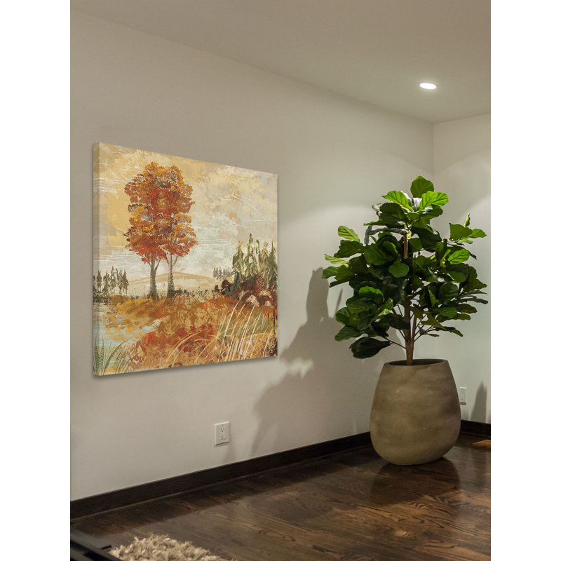 Reproduction d’art sur toile tendue, "grand vista ii" par alan hopfensperger, H 48 po x l 48 po
