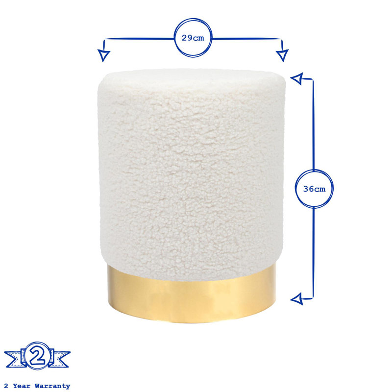 Fabric Accent Stool