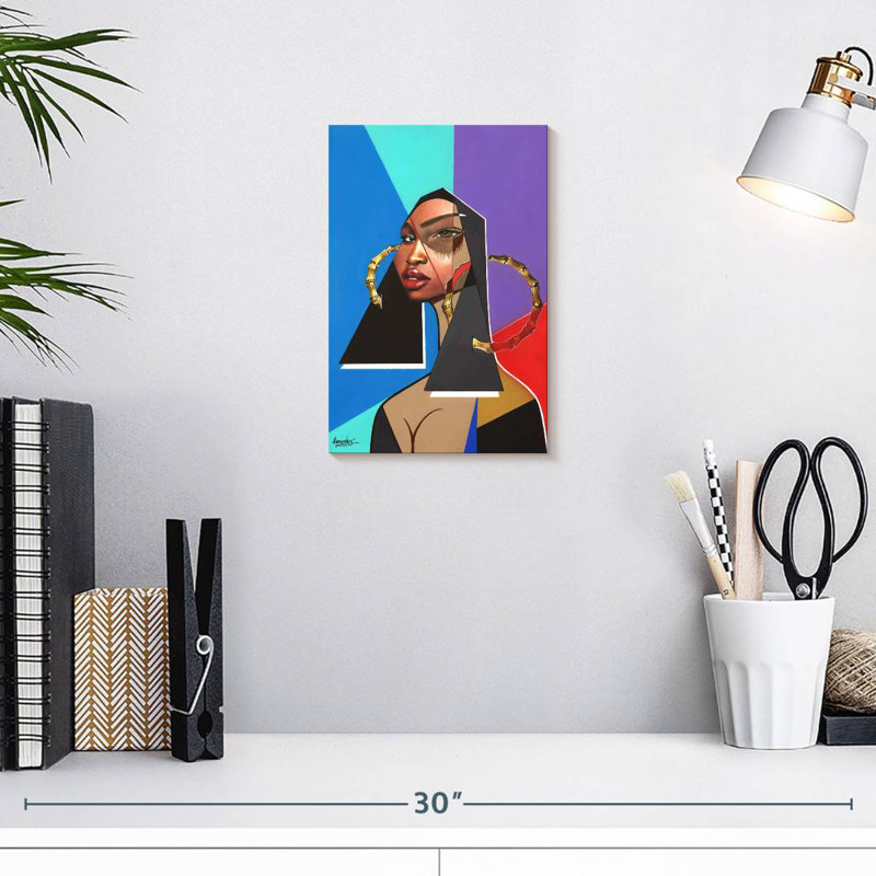 Leisha Mona Lisa noire, H 12 po x l 8 po