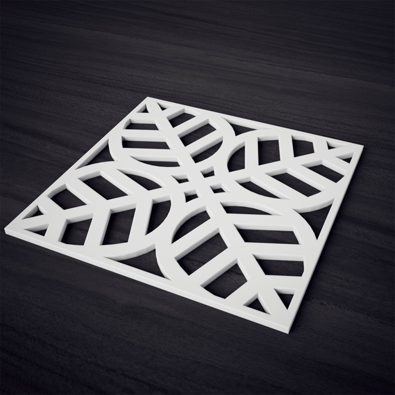 Panneaux muraux décoratifs Garland, H 15,375 po x l 15,375 o x P 0,375 po