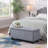 Bryne Upholstered Flip Top Storage Bench