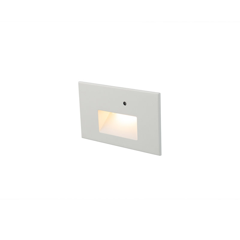 White Dimmable LED Aluminum Step Light with Photocell