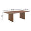 Table rectangulaire 95 "en noyer Salini