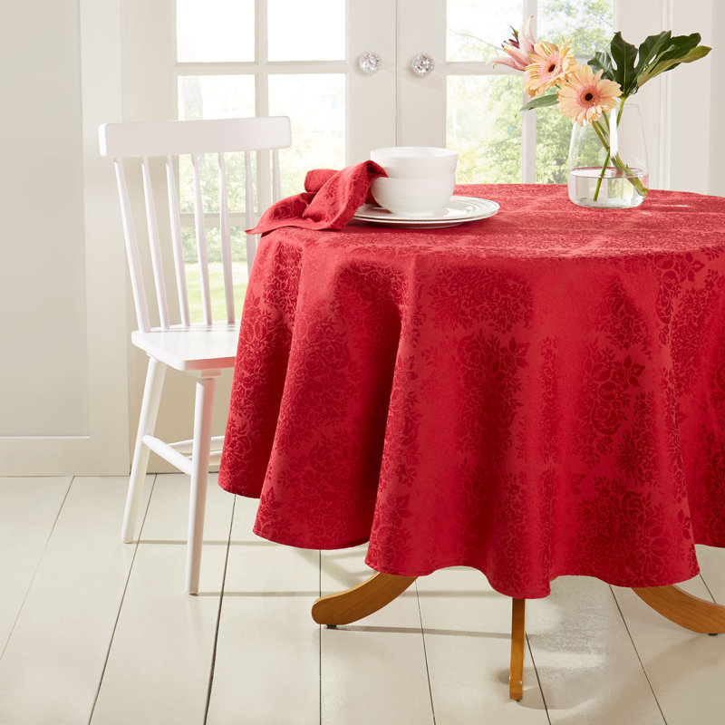 Nappe East Broadway, 70 po x 70 po, Rouge