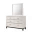 Mobilier de chambre à coucher contemporain en bois avec commode 6 tiroirs 1Pc-427899795