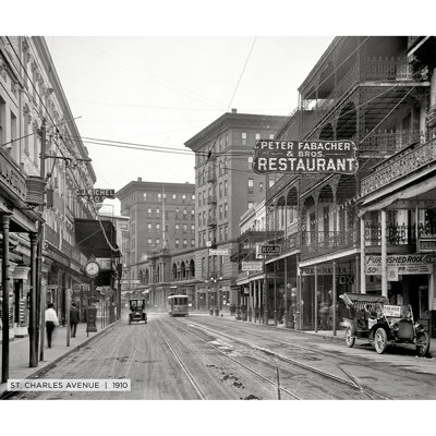 St. Charles Avenue, Historic New Orleans - reproduction de photo sur toile tendue