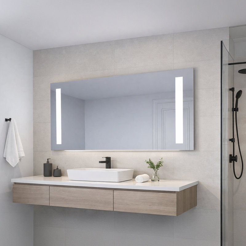 Miroir de salle de bain Giana, 30 po x 60 po