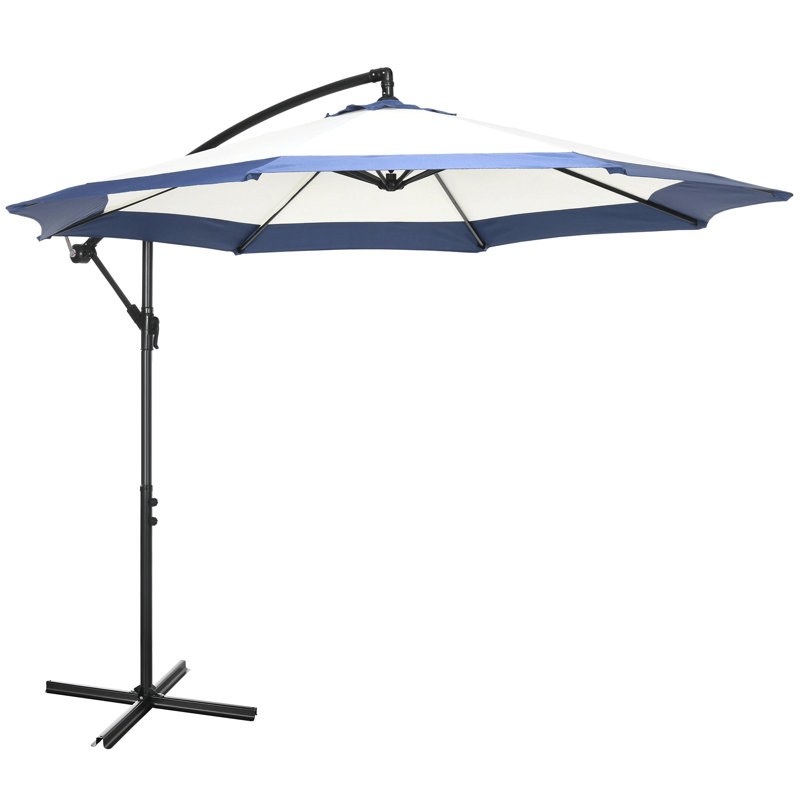 Parasol suspendu de 10 pi Outsunny, Bleu