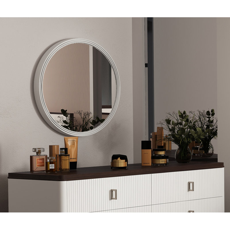 Miroir, finition blanche