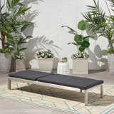 Hovie Outdoor Metal Chaise Lounge , Cushion Included