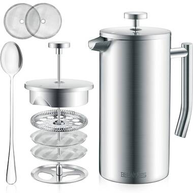 Cuisinox Double Walled Stainless Steel French Press with a