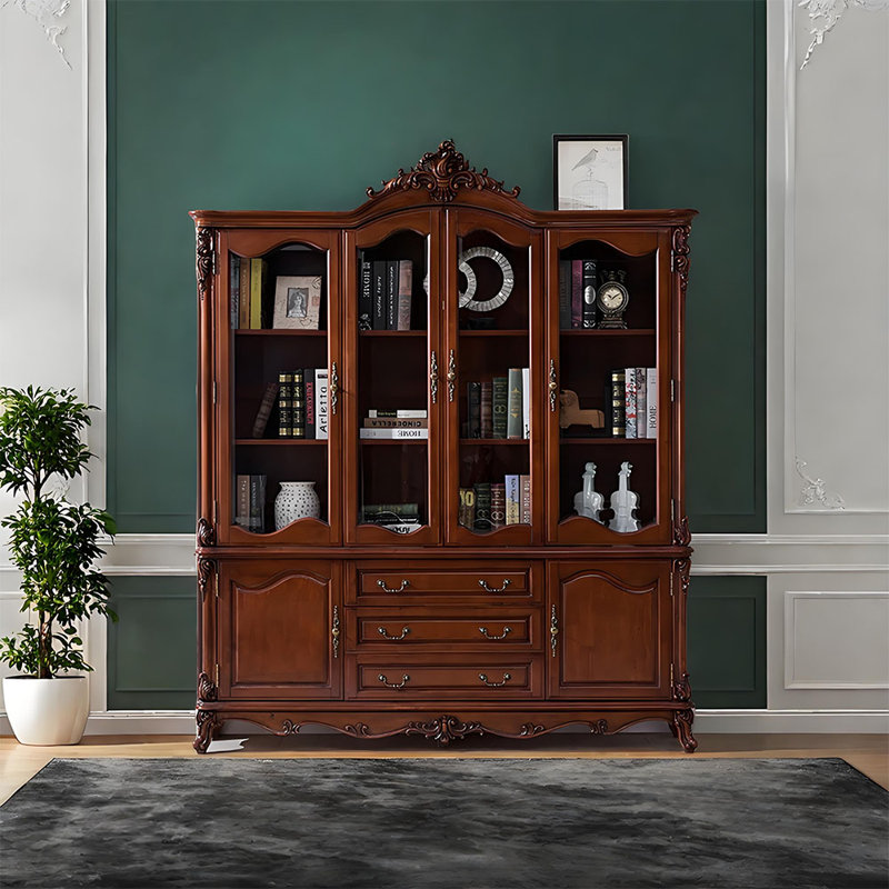 Bibliothèque classique de style américain