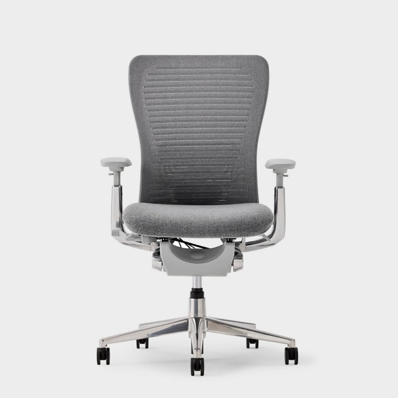 Haworth Zody Digital Knit Office Chair - Standard Posture with Lumbar Support, Iron