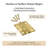 Bright Brass Plated Heavy Butt Hinges