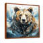Représentation abstraite d'un mouvement d'ours sur toile-878093702-930926961