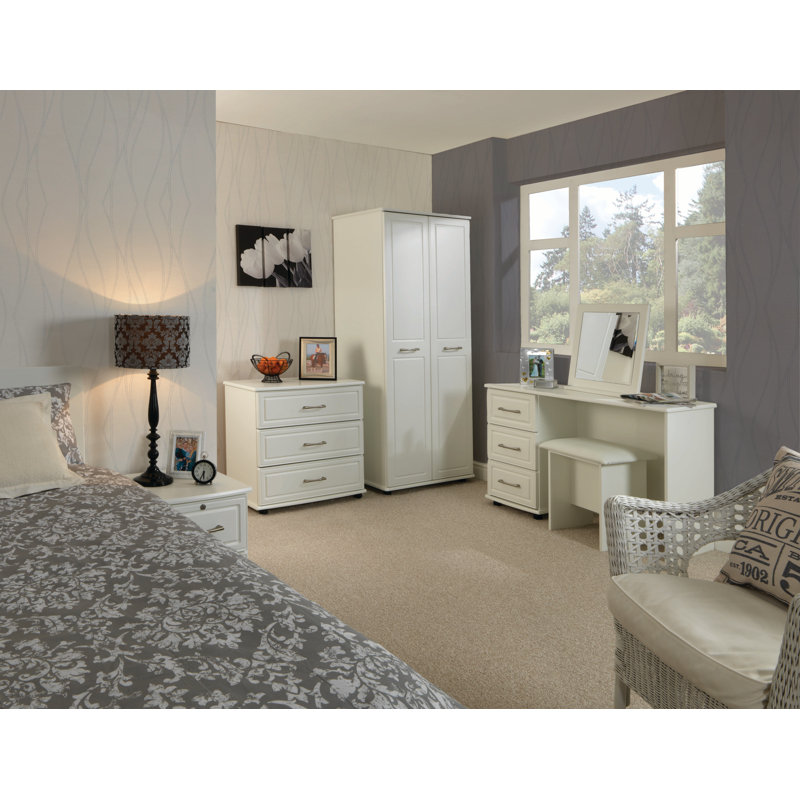 Aneri 50cm W Manufactured Wood Bedside Table