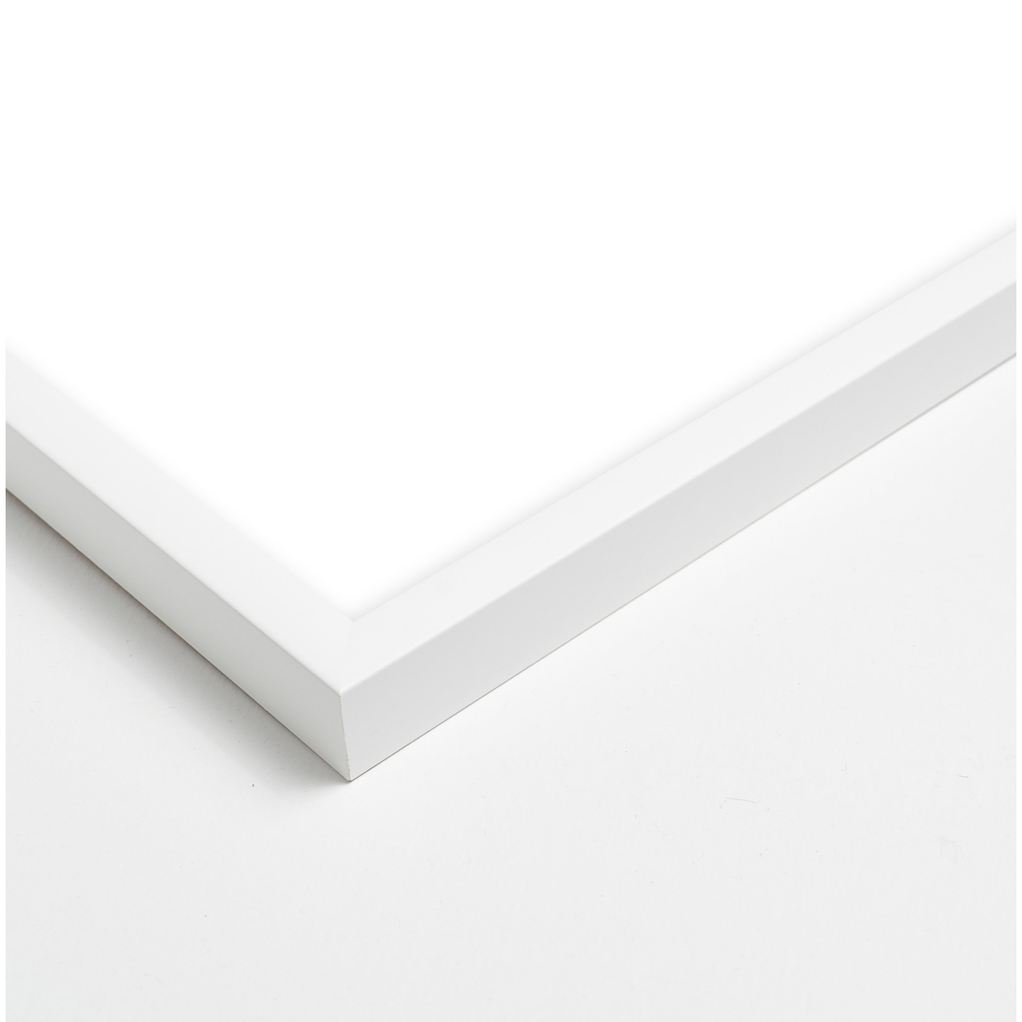 Overlapping By 2 by Julia Balfour, White Framed, 30" H x 24" W x 1.25" D