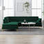 Canapé et chaise longue en velours Addilynn-1486649939-1486649936