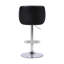 TOBY RÉGLABLE HAUTEUR - Similicuir noir et bois de noyer avec base chromée-1023573156