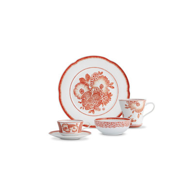 Coralina Porcelain Dinnerware Set - Service for 4