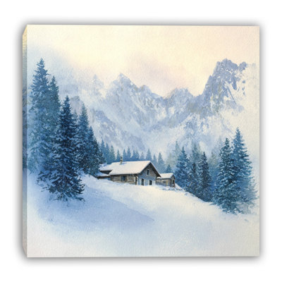 Art mural sur toile Mountain Lodge