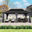 Pavillon de jardin permanent en aluminium-91417938-87169648