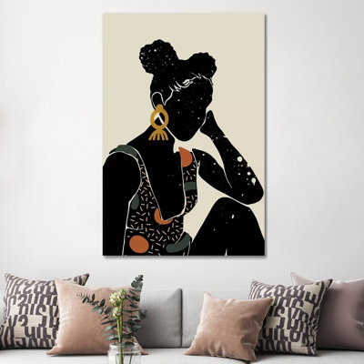 Black Hair VI - impression d'art graphique