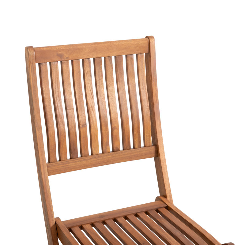 Ensemble de chaises pliantes en bois massif Ofra (ensemble de 2)