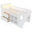 Lit mezzanine bas en bois avec escalier-1560739810
