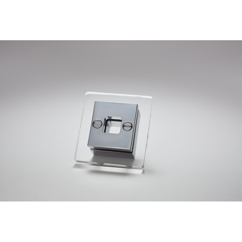 Transparency Geometric Knob, Polished Chrome