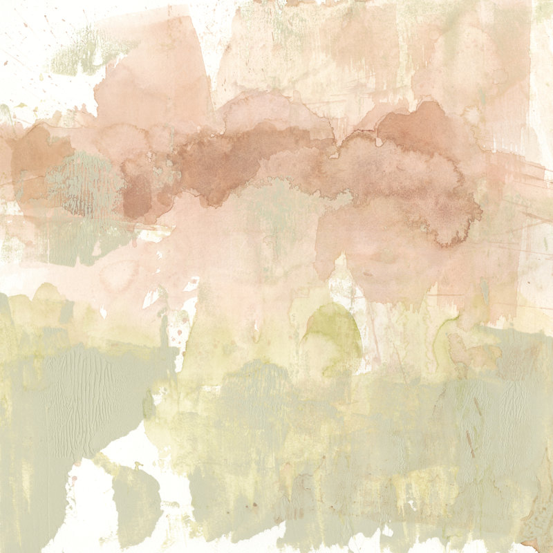 Dusty Blush & Olive I, H 30 po x l 30 po x P 1,25 po