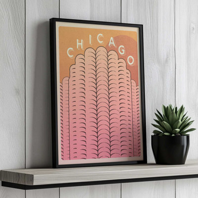 «Chicago Towers» par Deny Designs, reproduction d'art