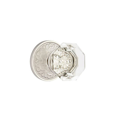 Passage Old Town Clear Knob with Lancaster Rose