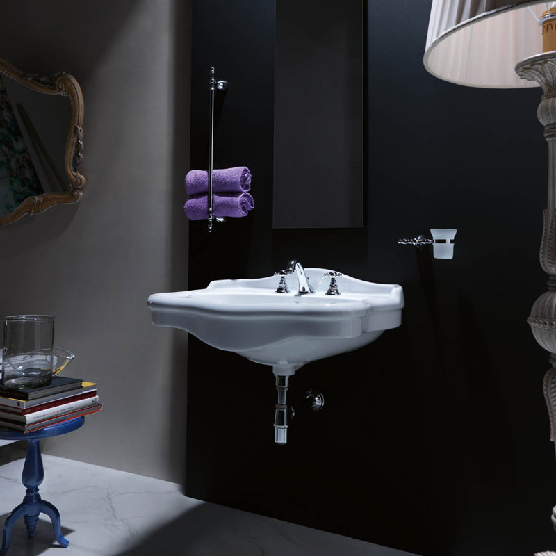 Contea 25.6'' L Bathroom Sink, Three Holes