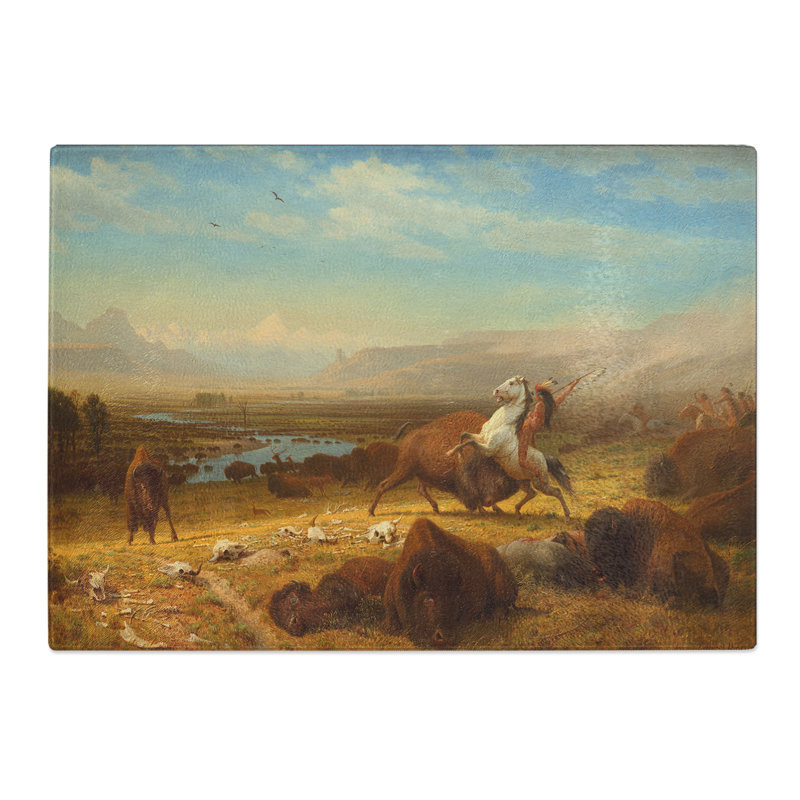 The Last of the Buffalo by Albert Bierstadt Chopping Board, 28.5cm W x 39cm L