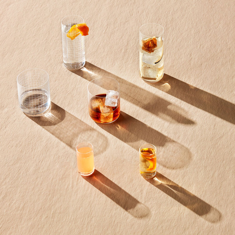 Finesse Set of 4 Lead Free Crystal Glasses, 13.9 Oz