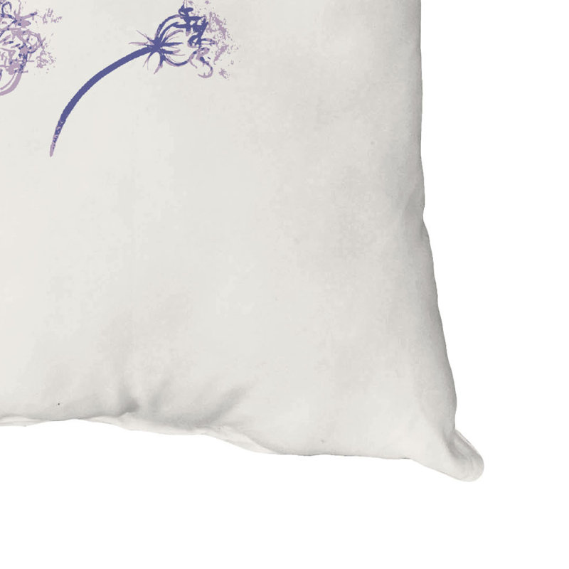  Housse de coussin carré et insert, 18" x 18", Violet