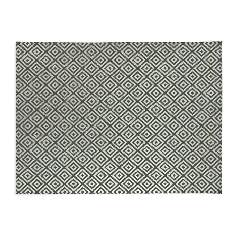 Tapis de cuisine léger antidérapant Ikat Grunge, Chimichurri, Rectangulaire 2 pi x 3 pi, Ikat Grunge